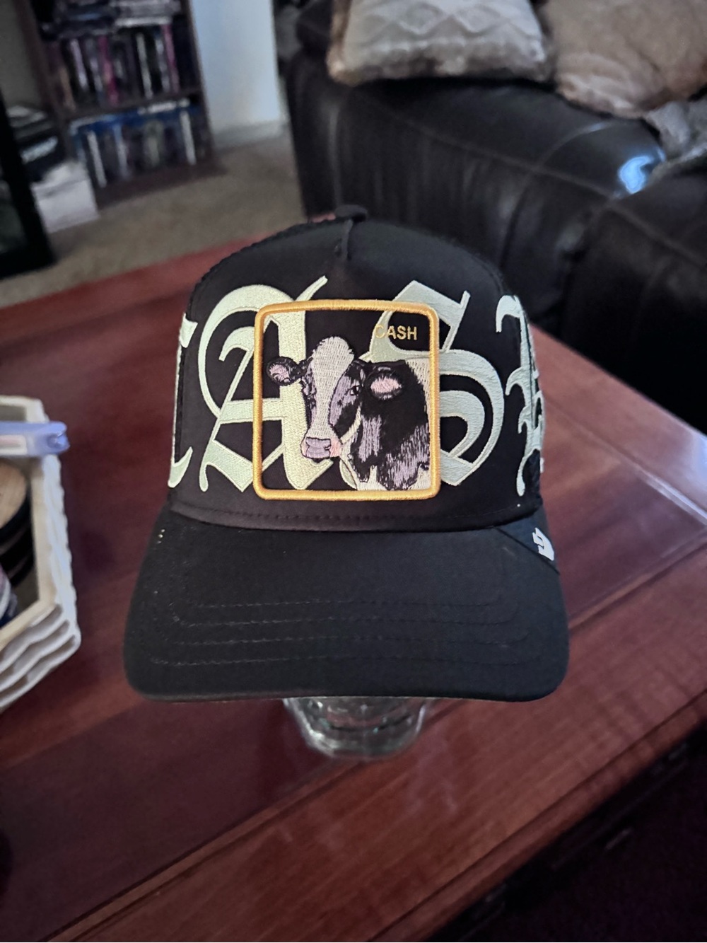 Title Goorin Brothers OLD ENGLISH CASH Trucker Hat/Cap Snapback SnapBack NWT